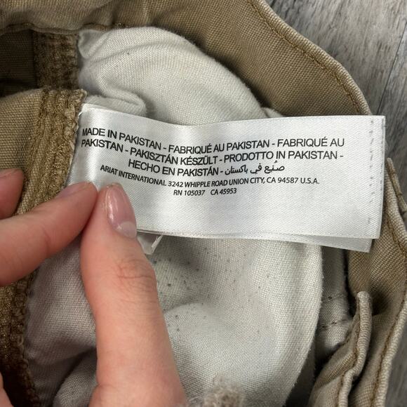 Ariat Rebar M7 Mens 32x29 Slim Fit Straight Leg Workwear Khaki Cargo Pants - Picture 5 of 13